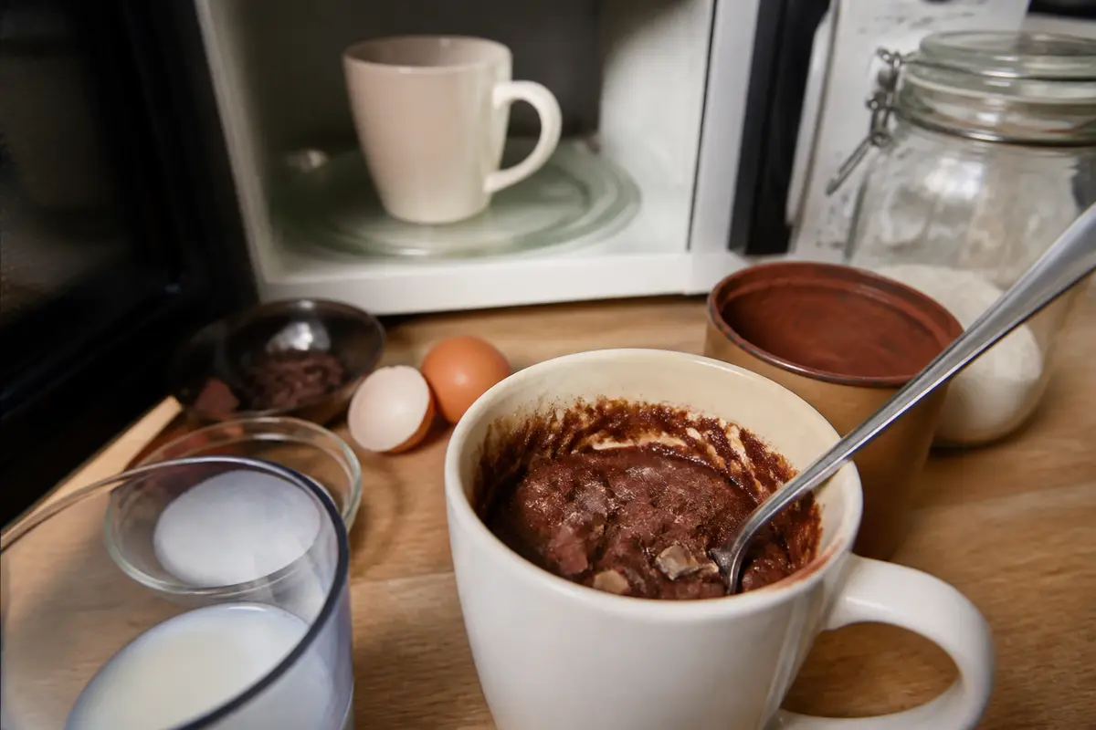 Recette mug cake chocolat en poudre : Facile, rapide &amp; gourmand